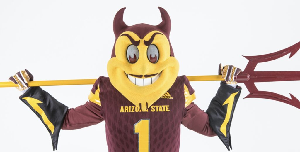 Sparky the Sun Devil Mascot